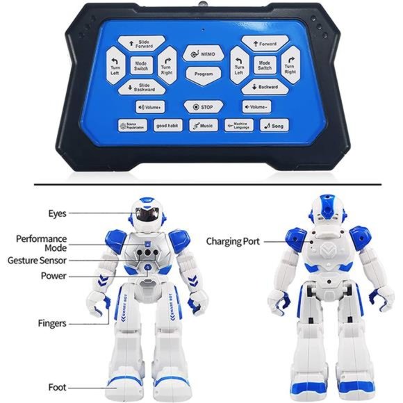 Remote Control Robot for Kids, Programmable Robot with Infrared Controller Toys - Picture 4 of 6